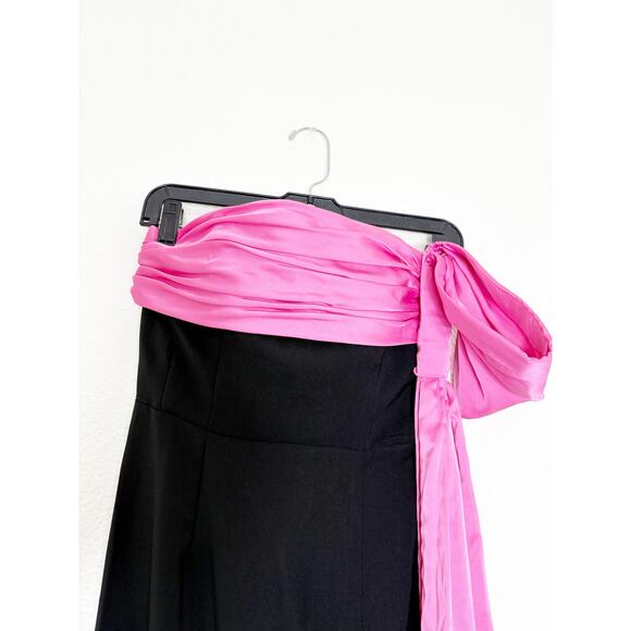 NWT Hutch Serina Strapless Column Bow Maxi Dress Size 00 Wedding Cocktail Gown - Picture 4 of 13